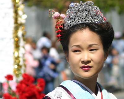 Cherry blossom-parade queen