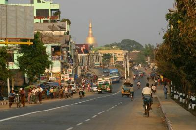 Bago, the main road