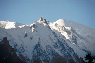 Aiguille du Midi and Mt.Blanc