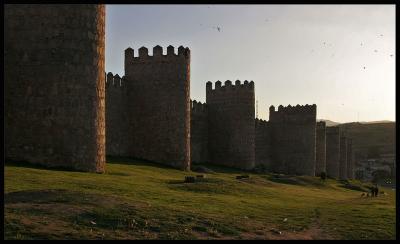 Avila,walls of Middle-Age
