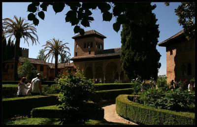 Gardens in the Alhambra,Granada
