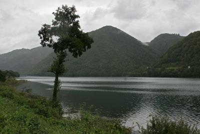 near Jajce,lake along my route