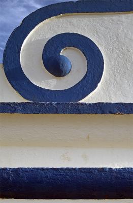 Just blue and white spiral