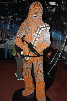 Life-sized Lego Chewbacca