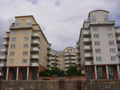 Apartments along the water front