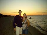 Michael and Karen at beach sunset