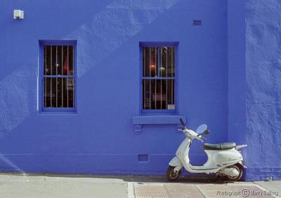Blue wall with scooter.jpg