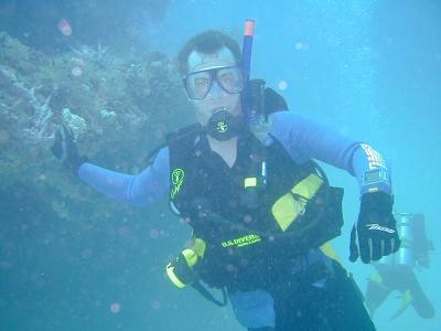 Klaus diving in Miami