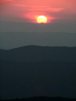 Sunset at Shenandoah National Park
