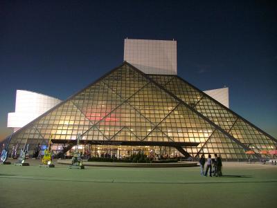 Rock Hall Front View at night