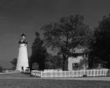 Marblehead Lighthouse in BW