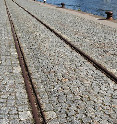 Railway by the water.