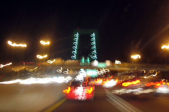 GW Bridge at night