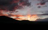 Sun is setting over the Flatirons...