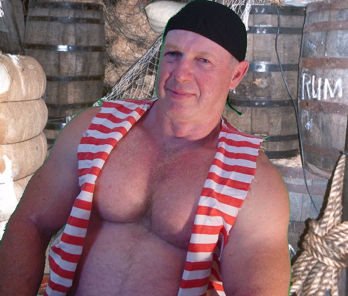 big hairy daddie bears pirate man costume
