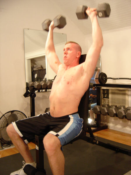 Irish Redhead Muscleman Home Garage Workout Gym Gallery