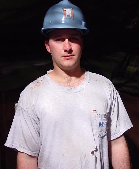 Sweaty Construction worker Manly men Torn Shirt Hairychest Photos