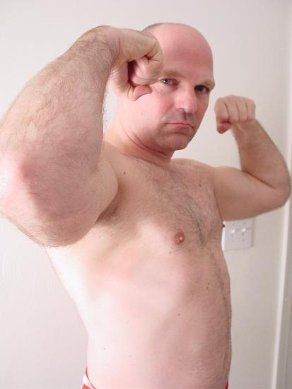 Balding Handsome Hairychest Pro Wrestler Daddy