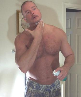 dad showering shaving bear.jpg