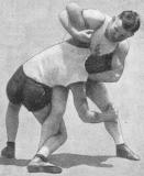 classic vintage pro wrestling throwing man