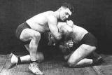 classic vintage pro wrestling twisting arms