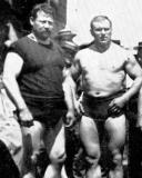 old classic vintage pro wrestling tagteam duo