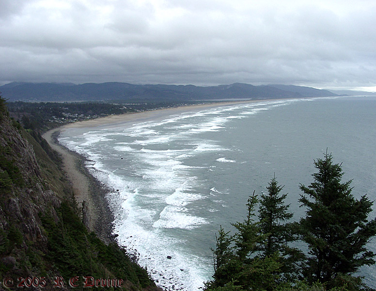 Stormy coastline