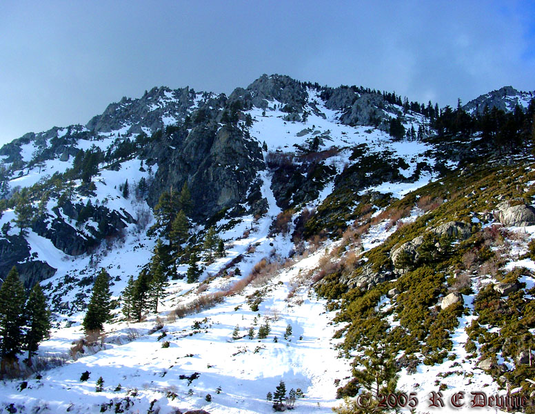 Mountains overlooking Lake Tahoe