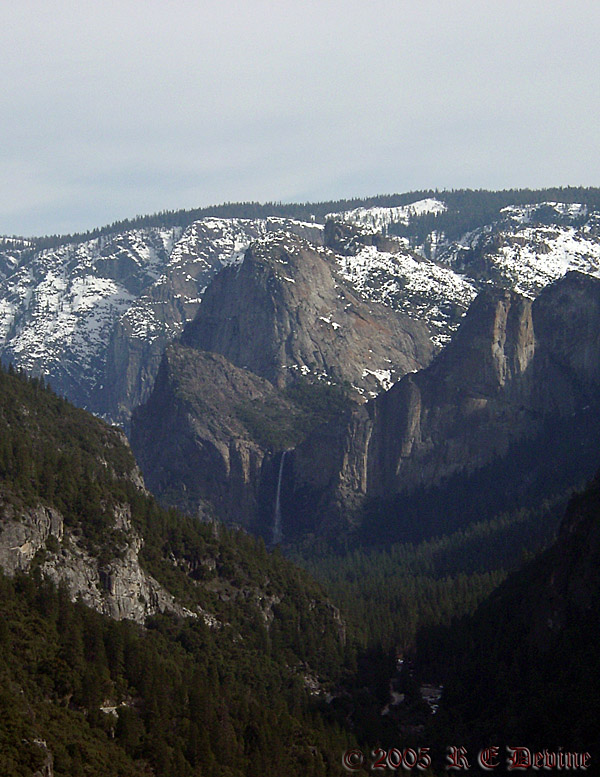 Bridal Veil Falls in the distance