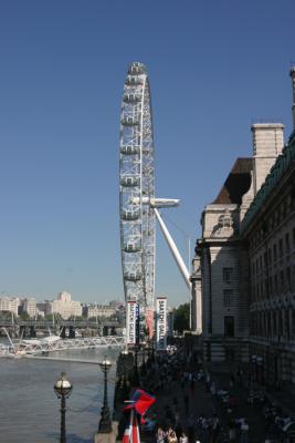 London Eye Huge Millennium Wheel.