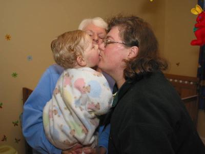 kiss for mummy