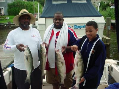 7/29/05 - Destiny Christian Center Charter shows off some of the limit of Stripers