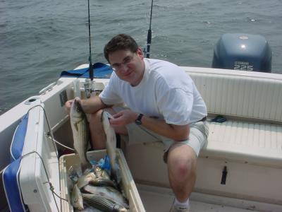 8/13/2005 - Larry McErlene - Mixed box of Rock, perch, spot