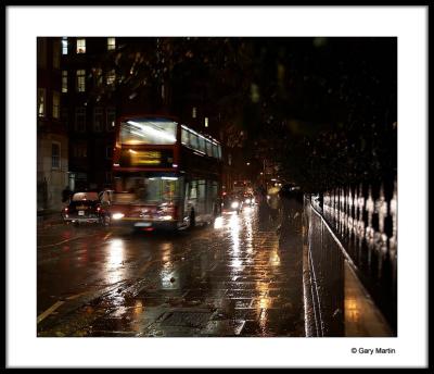 Fulham Road at night