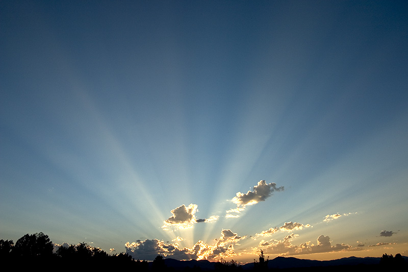 Sunset over the Rockies