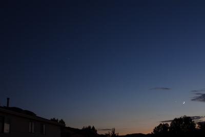 Moon and Venus`