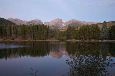 Sprague lake before sunrise