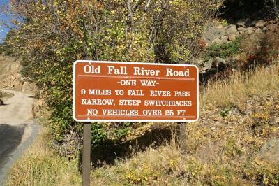 Old Fall River Road still open