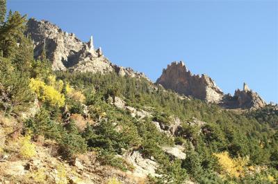 Spires above Fall River Road