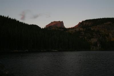 Bear Lake alpenglow