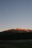 Moon and Alpenglow