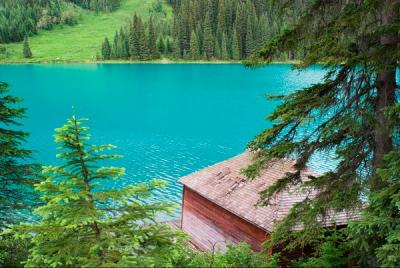 Emerald Lake Lodge boathouse