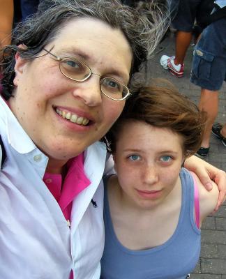 Joan and Aunt Joan Empire State Building July 19 2005.jpg