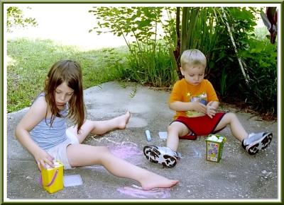 Chalking Children