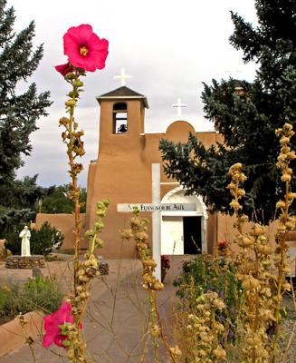 Flower and church