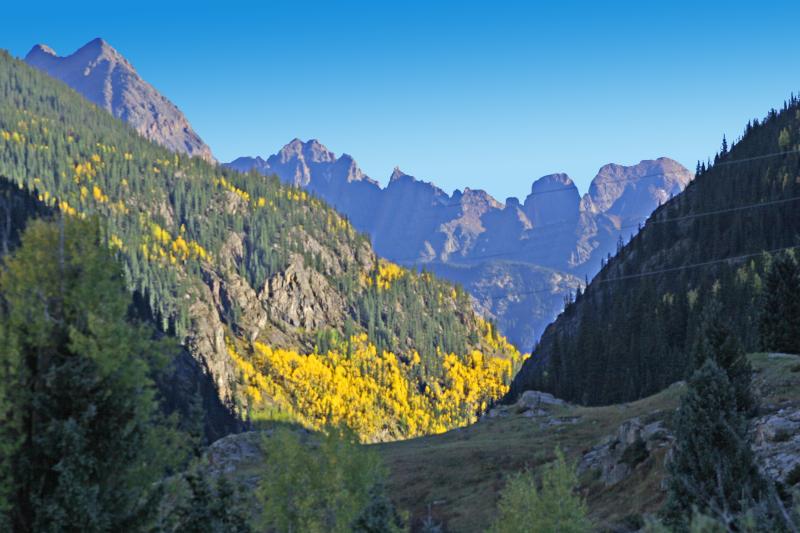 In Silverton Colorado looking South