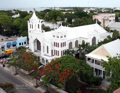 looking west over Duval St.