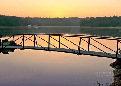 calm sunrise, Lake Hartwell
