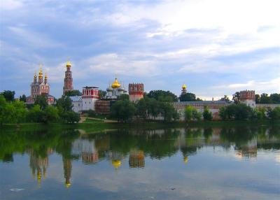 Novodevichiy Monastery in Sunset