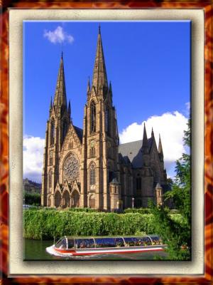 Protestant Cathedral in Strasburg, France